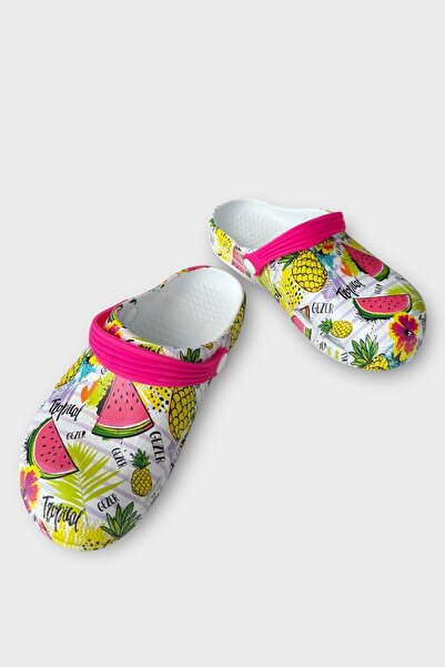 Liger Super Hero Kids Sandals Slippers Fuchia - White