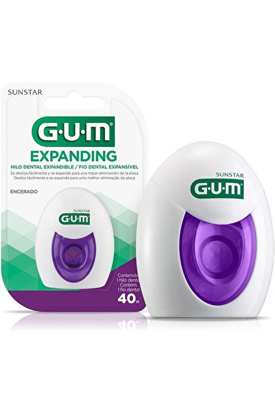 GUM Gum Expanding Dental Floss Thin & Easy to Insert in Tight Contacts-Removes Plaque-Healthy Gums-30M