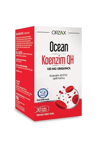 Ocean Coenzyme Qh 100 Mg Ubikinol 30 Softgel Capsules