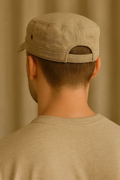 derikem Erkek Yazlık Kastro Şapka Kasket Outdoor Castro Kep Bej