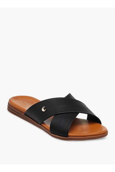 Le Confort Solid Cross Strap Comfort Sandals