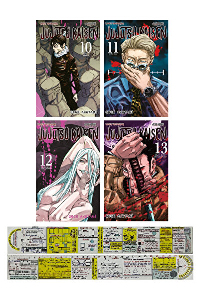 Gerekli Şeyler Yayıncılık Jujutsu Kaisen 10-11-12-13. Ciltler Manga Seti + Ma...