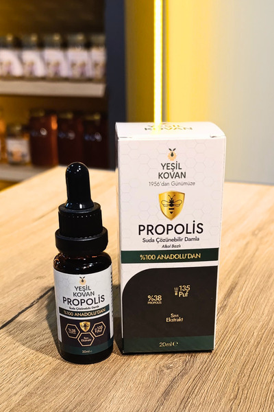 Yeşil Kovan Propolis Damla 20 ml - Alkol Bazlı