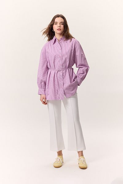 Manuka Flare Trousers Ecru with Details