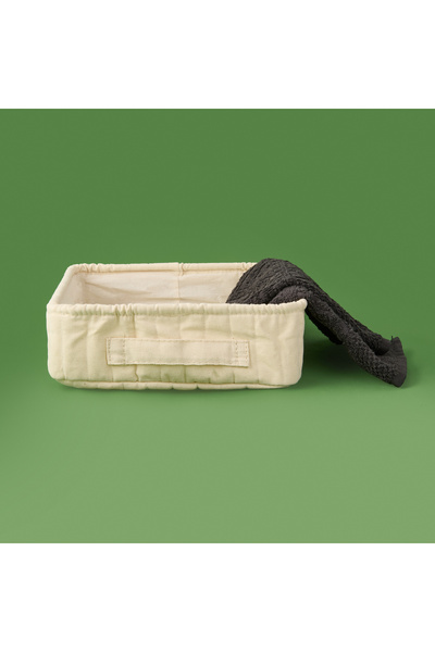 Simple Living Square Organizer Basket, Cream, 24X24X8 Cm, Stylish and Convenient Storage Solution