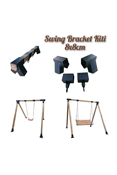 Home MRC32 Salıncak montaj Aparatı Seti 8x8cm Demir Bağlantı Pergola Çardak oyun parkı hamak beşik