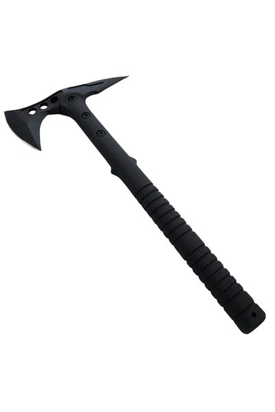 Depox Topor Ideallstore®, Tactical Spirit, oțel inoxidabil, negru, 40 cm, teacă inclusă