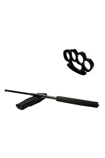 Depox Sada černých teleskopických holí 50 cm + černá krabička o tloušťce 1 cm