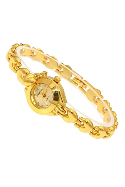 Toz Vintage Kalpli Yuvarlak Gold Vintage&retro Saat