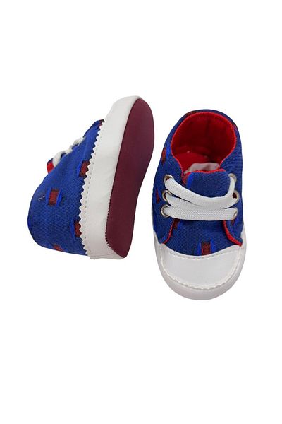 Esterella Home Patterned Baby Shoes/ Lace-Up Soft Non-Slip Sole Moccasin/ First Step Baby Shoes