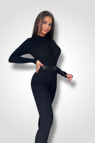 BOMBFIT Black Line jumpsuit, push-up effect, with striped look