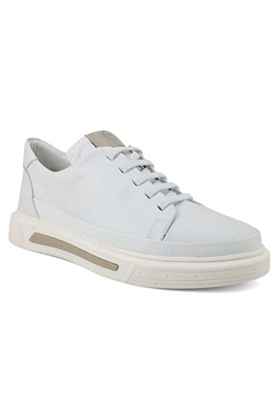 Mammamia 3525 Genuine Leather Casual Women's Shoes-White