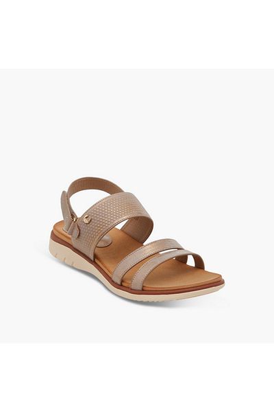 Le Confort Textured Comfort Sandals with Hook and Loop Closure
