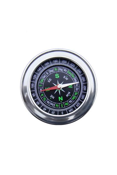 gaman Stainless Steel Mini Pocket Compass, Function Camping Hiking Direction Indicating Compass