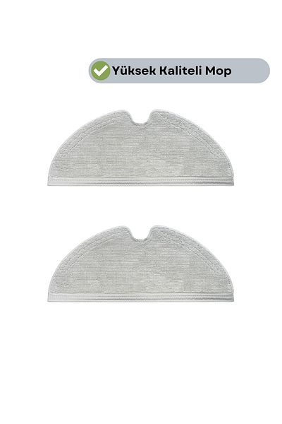 robotyedek Xiaomi Mi Robot Vacuum Mop 1c - 2 in 1 Compatible, Full Full Surface, 2 Pieces Mop Fiber Cloth