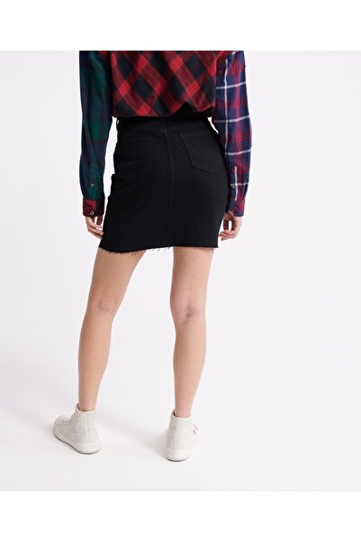 SUPERDRY SuperDry black denim skirt