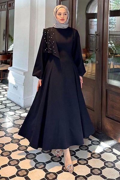 Ovn. Φόρεμα Crepe Stone - Navy Blue