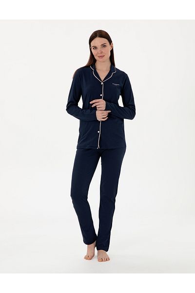 Pierre Cardin Navy Blue Pajama Set 50311129 -Vr033