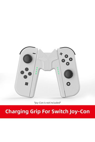 Choice White Aolion Charging Grip Bracket for Switch Joycon Handle Gaming Controller Grip Charging Station