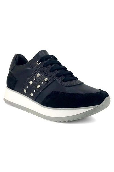 Mammamia 560 Genuine Leather Casual Women's Shoes-Black