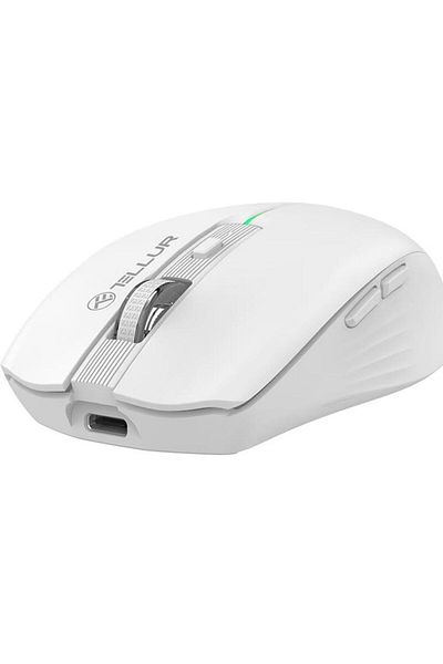 TELLUR Mouse wireless Tellur, Silent Click, Alb