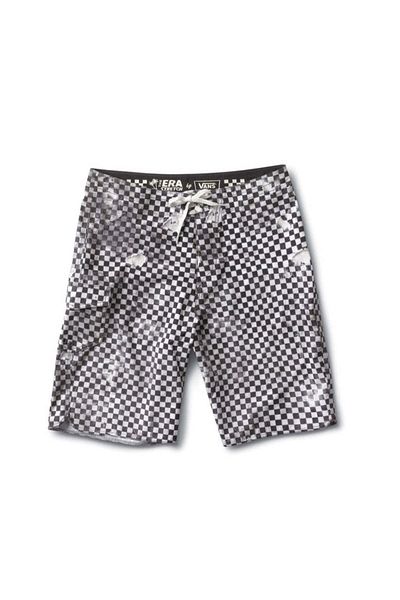 Vans Vans Era Stretch Boards Checkerboard Black and White Swim Trunks