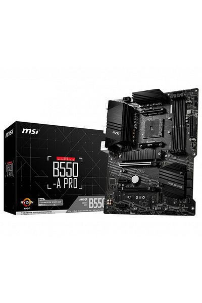 MSI B550-a Pro Amd B550 Socket Am4 Ddr4 4400(OC)mhz Atx Gaming Motherboard