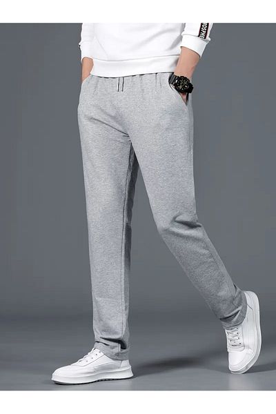 Tarz Cool Ανδρικά φαρδιά Palazzo Cozy Clothing Φούτερ Γκρι
