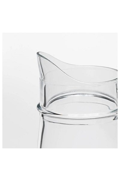 IKEA TILLBRINGARE Clear Glass Jug 1.7L Capacity, 26.5 cm Height Durable & Stylish