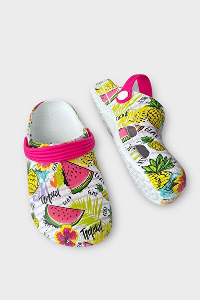 Liger Super Hero Kids Sandals Slippers Fuchia - White