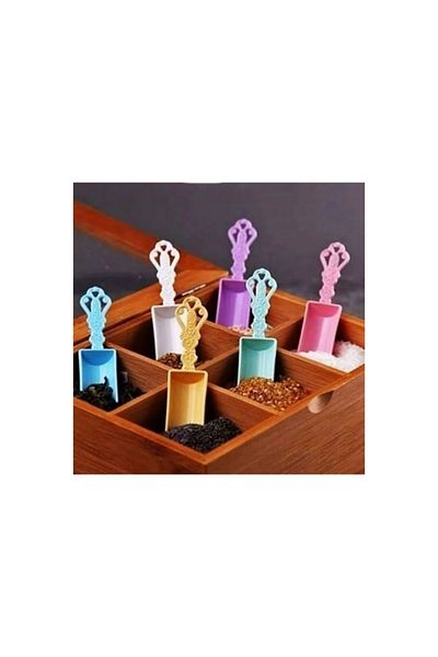 MBB ETİCARET Multicolored 6-Piece Spice Shovel