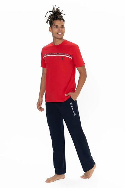 U.S. Polo Assn. U.S. Polo Assn. 18895 Half Sleeve O-Neck Home Wear Pajamas Set