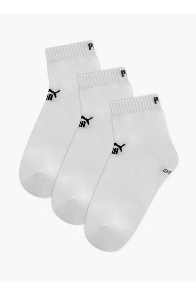 Puma Logo Print Ankle Length Socks - Set of 3