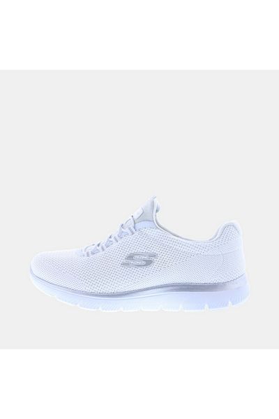 SKECHERS Women's Textured Walking Shoes with Elasticated Laces - SUMMITS