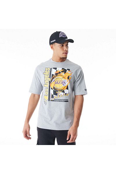 NEW ERA Tricou Newera Nba Flame Print Os Tee