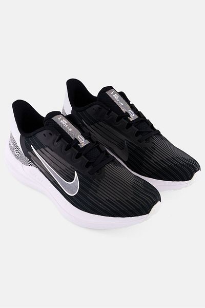 Nike Women Air Winflo 9 Prm Lace Up Training Shoes, Black