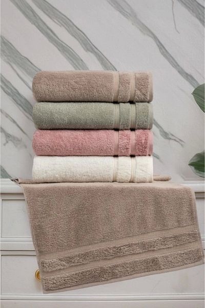 E BULURUM Πετσέτα χεριών Jacquard 4 τεμαχίων 50x90 Maddy