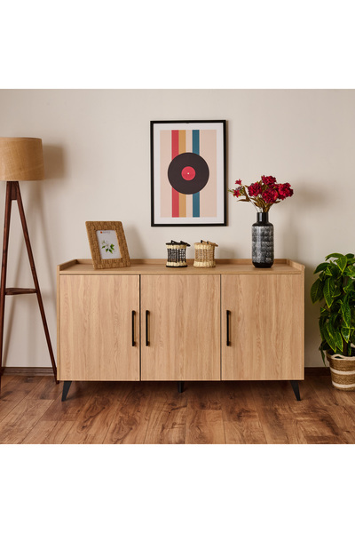 Just Home Charm 3 Kapaklı Konsol - Ebru - 140 cm