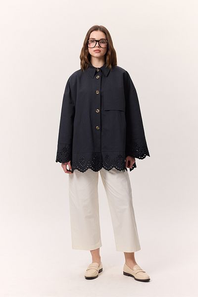 Manuka Pleated Gabardine Pants Ecru