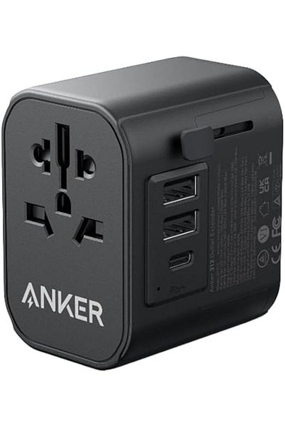 Anker PowerExtend Travel Adapter | 30W USB-C Wall Charger | Black Color | A9212K