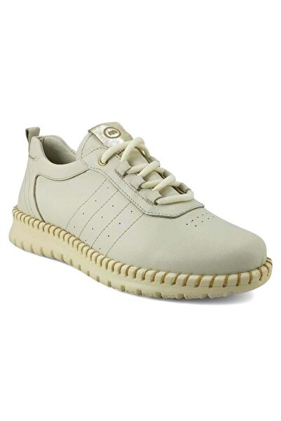 Mammamia 3275 Жіночі шкіряні туфлі на щодень - кремові