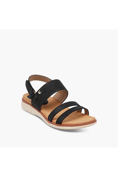 Le Confort Textured Comfort Sandals with Hook and Loop Closure