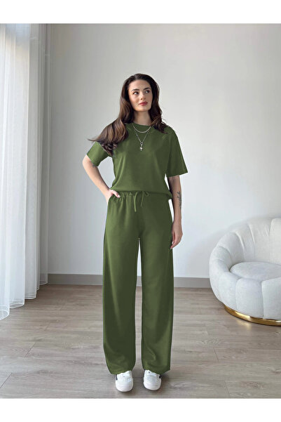 YAKAMEL Kadın Modal Penye Full Esnek Süper Yüksek Bel Alt Üst Takım