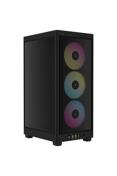 Corsair Carcasa Corsair iCUE 2000D RGB AIRFLOW Mini-ITX mic-form-factor, fara sursa, Negru