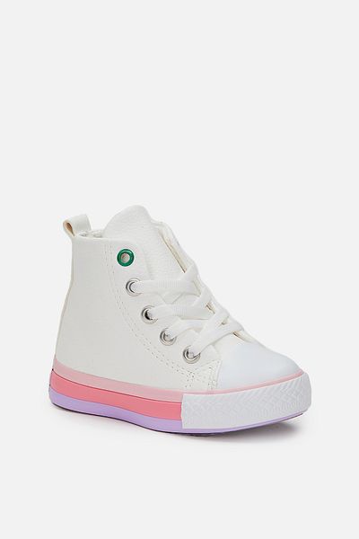 Vicco Roro Basic Baby Girl Λευκές/ροζ Μπότες