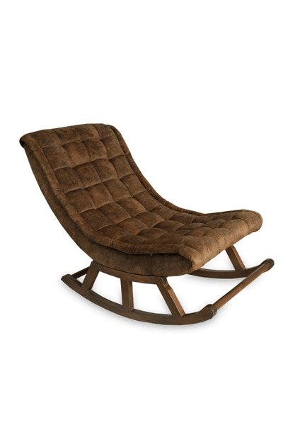 Reyo Uykucu Yatar Berjer, Sallanan Sandalye, Dinlenme ve Tv Koltuğu Uzanma Koltuğu Ceviz Kahve