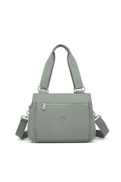 SMART BAGS Krinkıl Kumaş Kadın Omuz Çantası Smart Bags 1125 Yeşil
