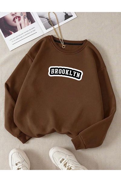 RPT MODA ОБЩ СУИТШЪР С ОБЛАЧЕНО ЯКЛЕ С ПРИНТ BROOKLYN