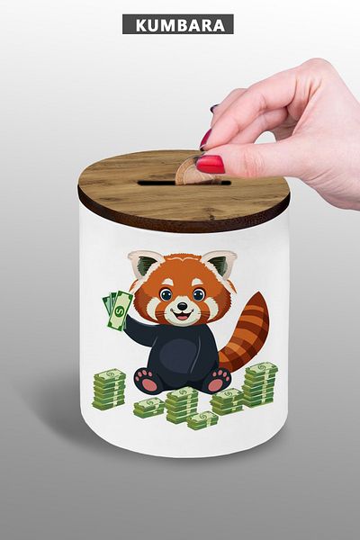 bymat Animal Design Money Box Small Size Ceramic 9 cm Table Top
