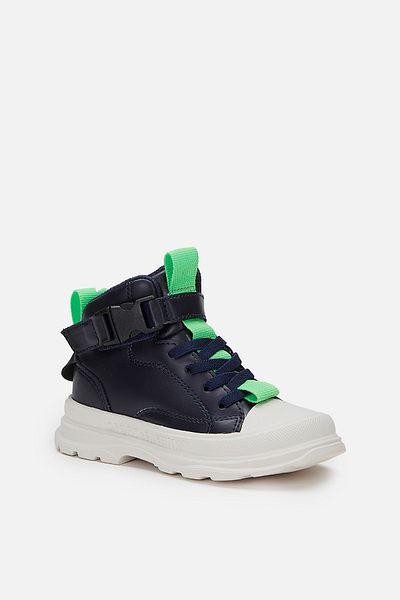 Vicco Ανδρικές μπότες προσχολικής ηλικίας Navy Blue με αγκράφα από μπαμπού
